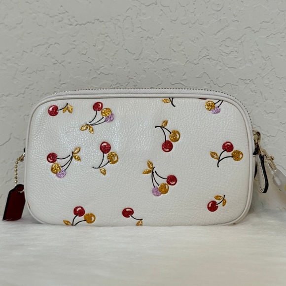 Coach Sadie Crossbody Clutch With Cherry Print - Picture 4 of 12